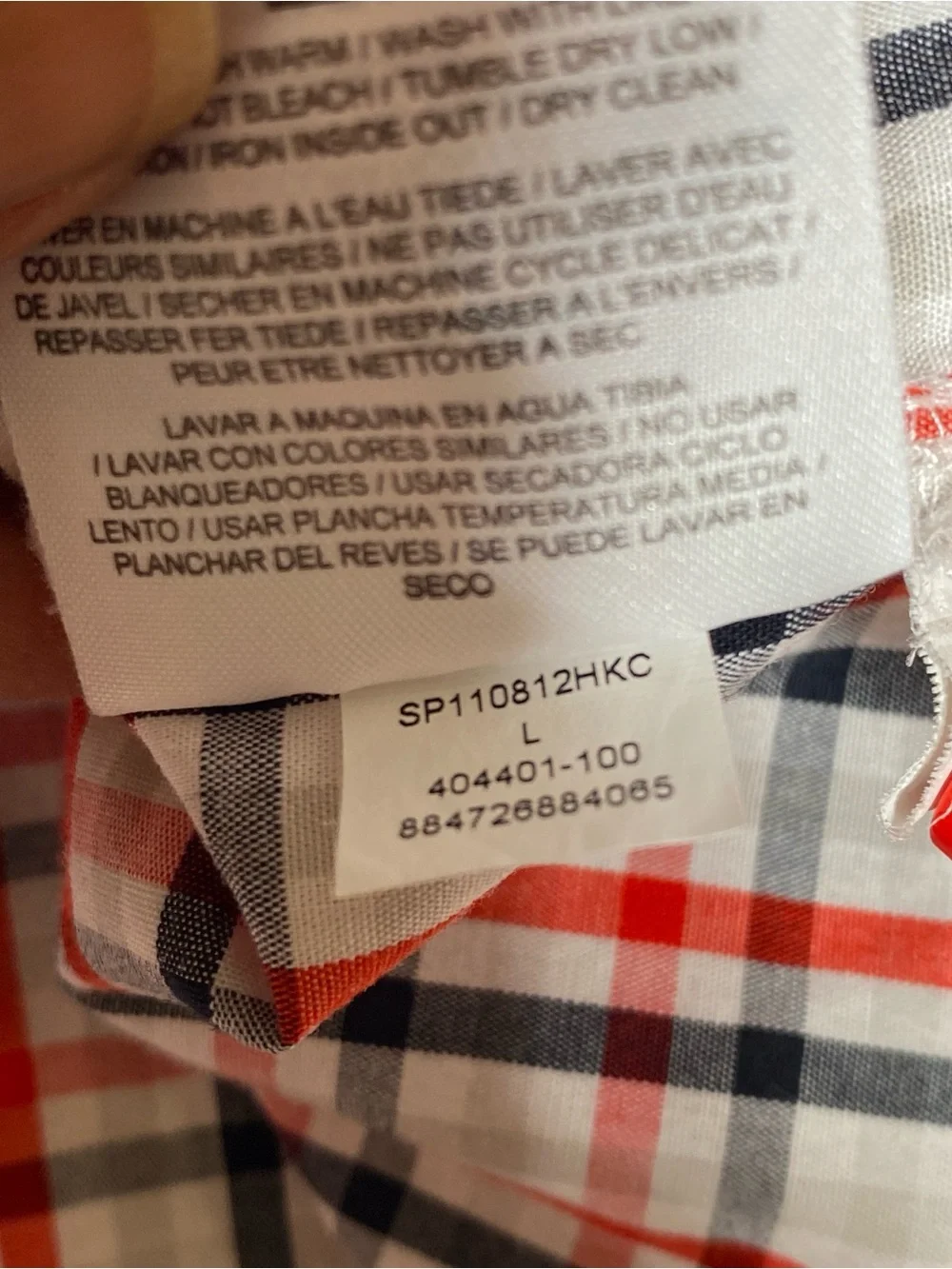 Rare Jordan Short Sleeve Plaid Button Up Shirt Men L Red Black White Streetwear